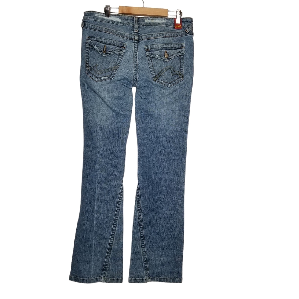 Funhouse Women's Distressed Denim Jeans Size 13
